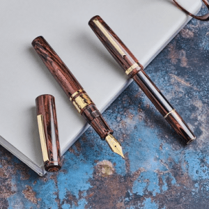 MODEL J LOTUS GREEN EBONITE GOLD TRIM FOUNTAIN PEN  EF, F, M, B, Stub 1.1, Journaler, Scribe, Needlepoint