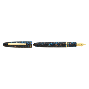 ESTIE NOUVEAU BLUE / GOLD TRIM FOUNTAIN PEN
EF, F, M, B, Stub 1.1, EF Flex, F Flex, Journaler, Scribe, Needlepoint