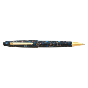 ESTIE NOUVEAU BLUE / GOLD TRIM BALLPOINT PEN