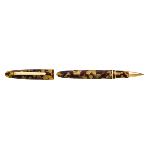 ESTIE TORTOISE / GOLD TRIM ROLLERBALL
