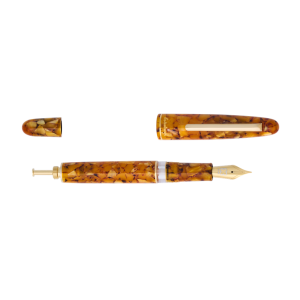 ESTIE HONEYCOMB / GOLD TRIM BUTTON FILL FOUNTAIN PEN
EF, F, M, B, Stub 1.1, EF Flex, F Flex, Journaler, Scribe, Needlepoint