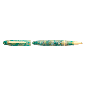 ESTIE SEA GLASS / GOLD TRIM ROLLERBALL